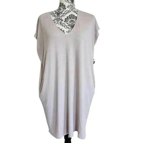 Aritzia Wilfred Free Marcoux Dress Light Taupe Jersey Women's size Extra Small - Picture 2 of 13